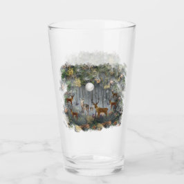 Akta renar på natten glaskopp