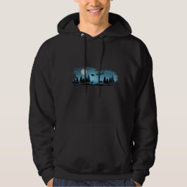Akta renar på natten hoodie