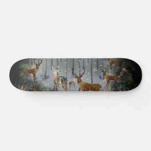 Akta renar på natten mini skateboard bräda 18,5 cm
