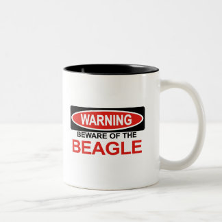 Akta sig av Beagle Två-Tonad Mugg
