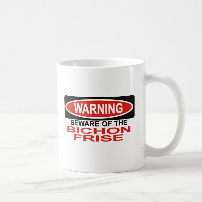 Akta sig av Bichon Frise Kaffemugg (Höger)