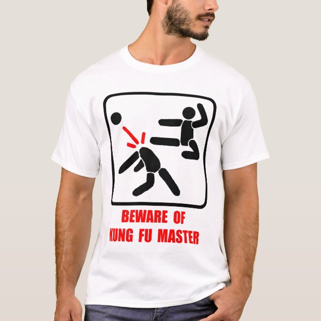 Akta sig av den ledar- kung fu t shirt (Framsida)