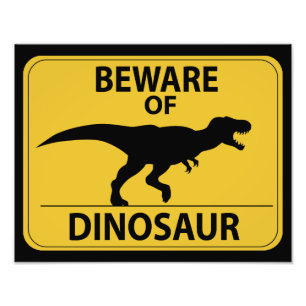Akta sig av Dinosaur Fototryck