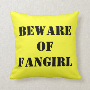 Akta sig av Fangirl kudder Kudde