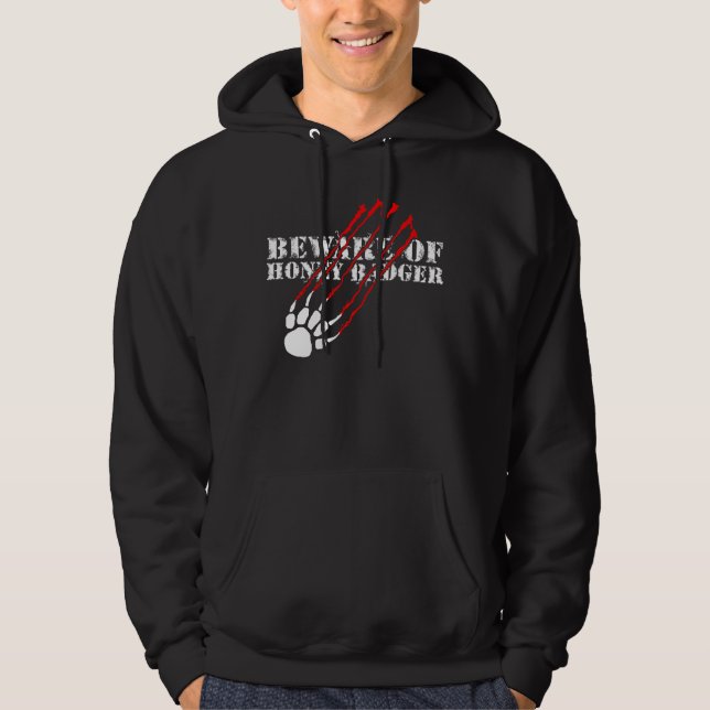 Akta sig av honey badger sweatshirt (Framsida)