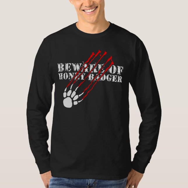 Akta sig av honey badger t shirt (Framsida)