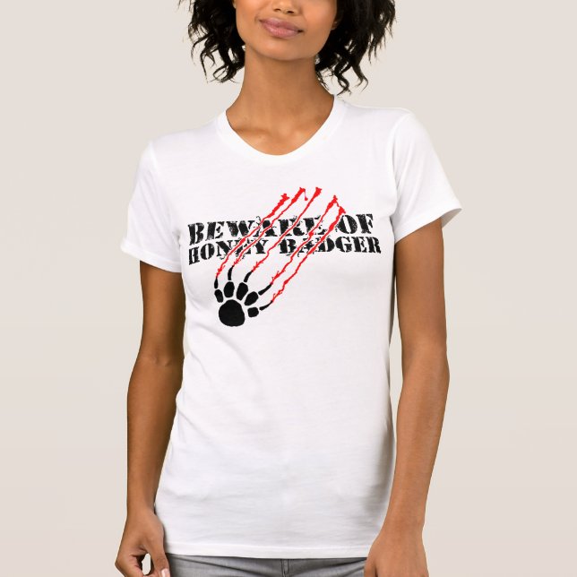 Akta sig av honey badger tee (Framsida)