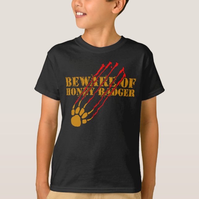Akta sig av honey badger tröja (Framsida)