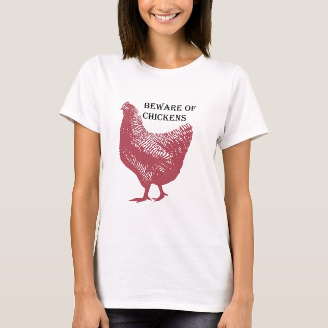 Akta sig av hönor tee shirt (Framsida)