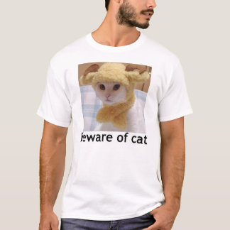 Akta sig av katt tee shirt