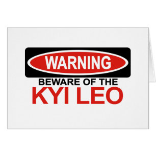 Akta sig av Kyi Leo Hälsningskort