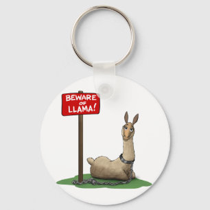 Akta sig av LLama! Nyckelring