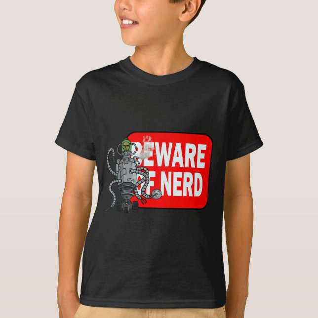Akta sig av nerd tee shirt (Framsida)