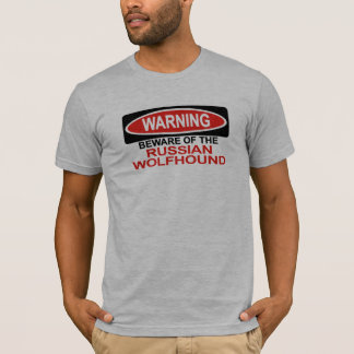 Akta sig av rysk Wolfhound T-shirt