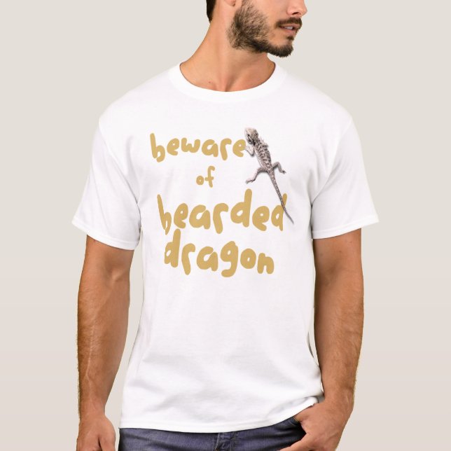 Akta sig av skäggig drake tee (Framsida)