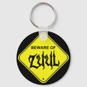 Akta sig av Zuul Keychain Nyckelring
