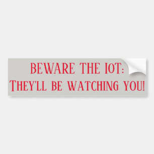 Akta sig den IoT bildekalet Bildekal