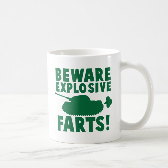 Akta sig EXPLOSIVA FISAR! Kaffemugg (Höger)