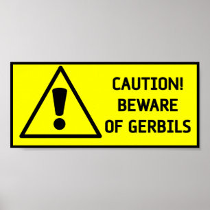 Akta sig Gerbils Poster