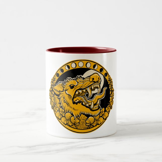 Akta sig hedmuggen Två-Tonad mugg (Center)