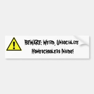 AKTA SIG: Konstig Unsocialized Homeschoolers Bildekal