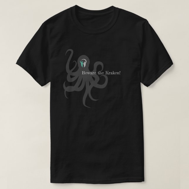 Akta sig Krakenen T Shirt (Design framsida)