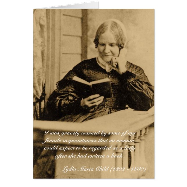 Akta sig kvinnaförfattare! hälsningskort (Framsidan)