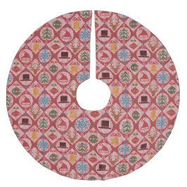 Äkta sötare jul julgransmatta borstad polyester