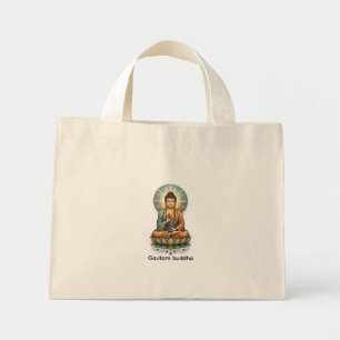 Äkta Sukiti Budh Forntida Konst - Dhamma Tote Ba Mini Tygkasse