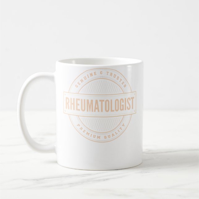 Äkta Trusted Rheumatolog Doktor Apparel Kaffemugg (Vänster)