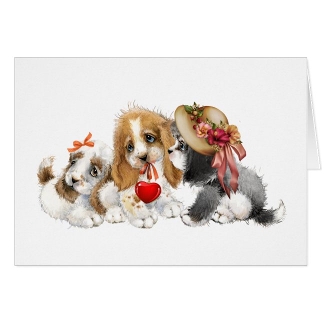 Äkta valpar OBS kort (Framsidan Horizontal)