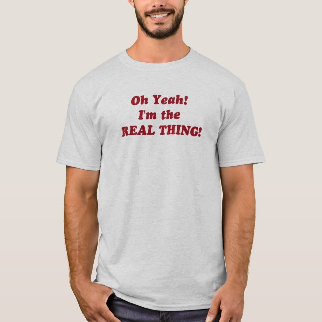 äkta vara! t-shirt (Framsida)