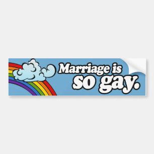 ÄKTENSKAP ÄR SÅ HOMOSEXUELLT BILDEKAL
