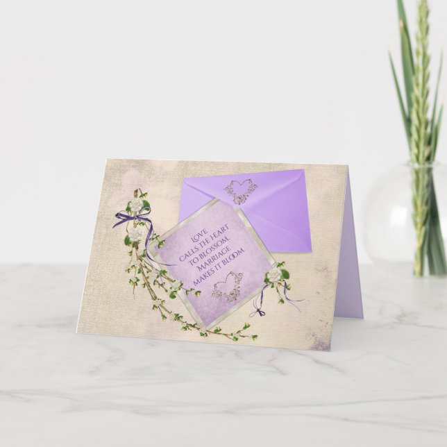 Äktenskap inspirationscitat kort (Framsida)