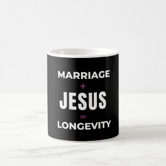 Äktenskap + Jesus = Lång livslängd Kaffemugg