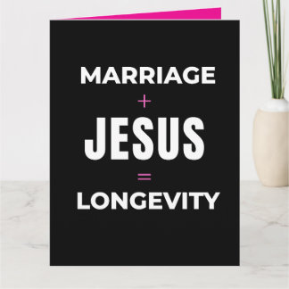 Äktenskap + Jesus = Lång livslängd Kort