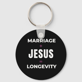 Äktenskap + Jesus = Lång livslängd Nyckelring