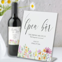 Äktenskap med öppen bar i vildblomsäng