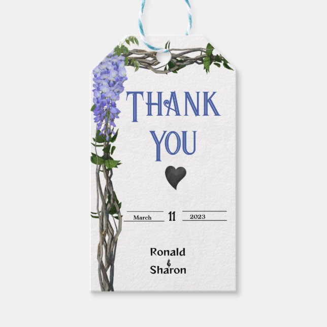 Äktenskap  presentetikett (Framsidan)