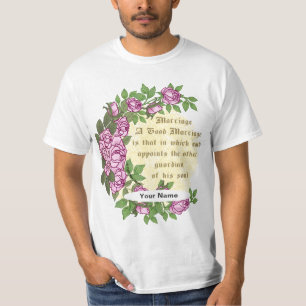 Äktenskap Vers bröllollin t-shirt