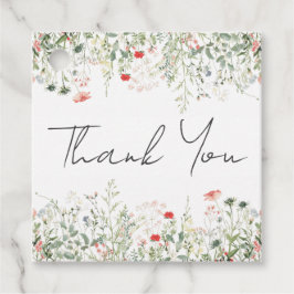 Äktenskaplig vildblomsterfest gåvor etiketter