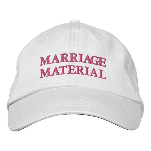 Äktenskapligt Material Broderad Keps (Framsida)