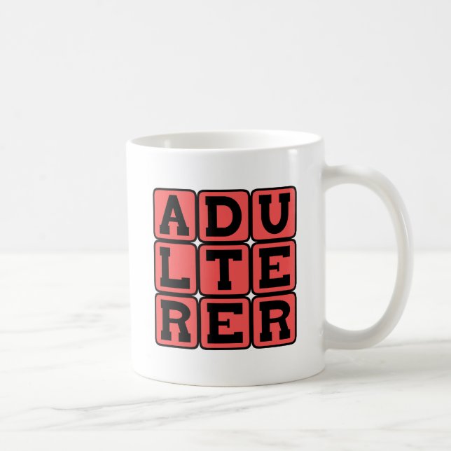 Äktenskapsbrytare, Scarlet Letter Kaffemugg (Höger)