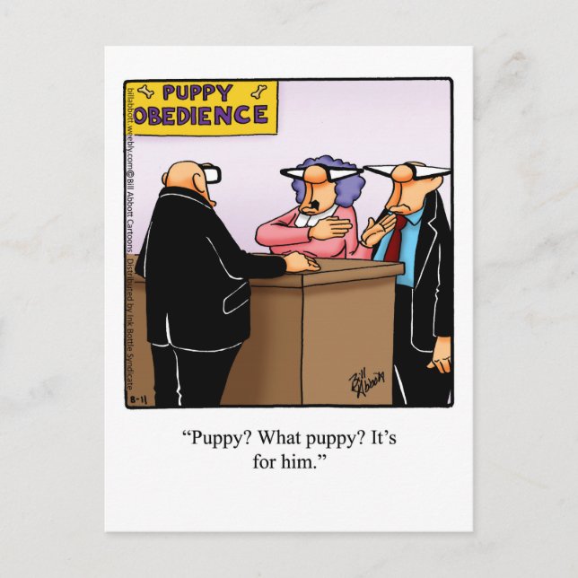 Äktenskapshumor vykort " Spectickles" (Framsida)