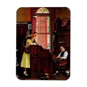 Äktenskapslicens av Norman Rockwell Magnet