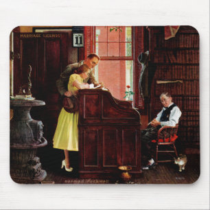 Äktenskapslicens av Norman Rockwell Musmatta