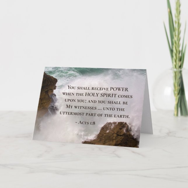 Akter 1:8 Du ska få ENERGY Bible Verse Kort (Framsida)