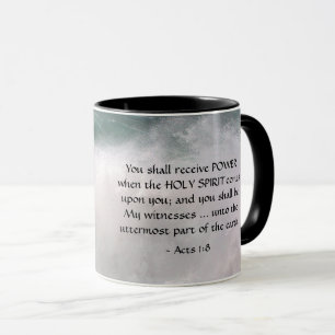 Akter 1:8 Du ska få ENERGY Bible Verse Mugg