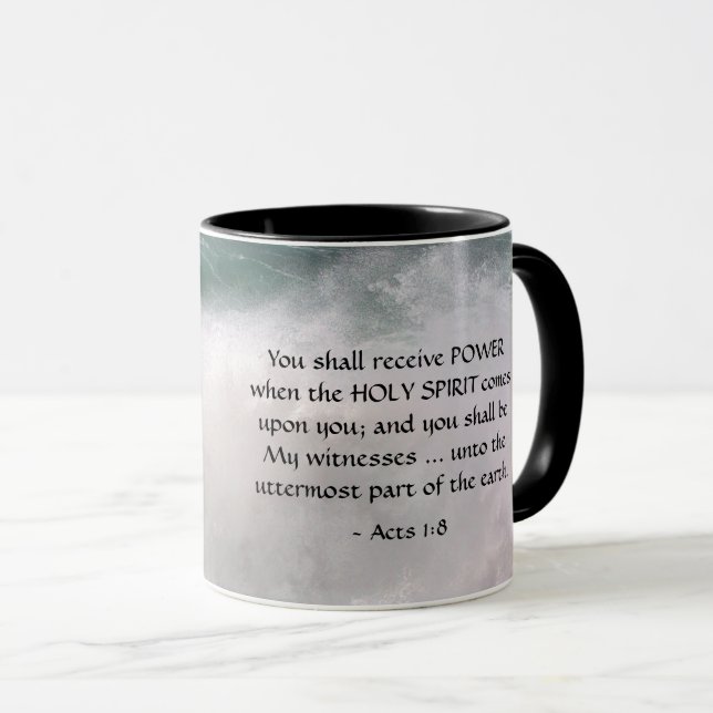 Akter 1:8 Du ska få ENERGY Bible Verse Mugg (Framsida höger)