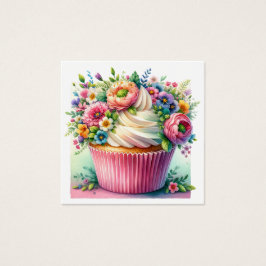 ÄKTHET och Tröttet Fyrkantigt Visitkort